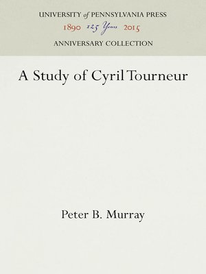 cover image of A Study of Cyril Tourneur
